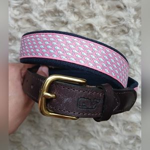 💎🎉 HP Vineyard Vines Men's Belt Canvas Whale Print